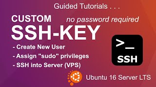 04s Create New User Assign sudo privileges add custom SSHKey Connect to Server VPS [upl. by Eugenides]