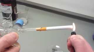 Smoking a cigarette with a separatory funnel for HPLC analysis [upl. by Neurath241]