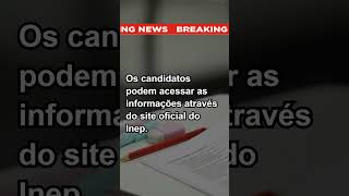 Enem 2024 local de prova é divulgado pelo Inep saiba como acessar [upl. by Neenej]