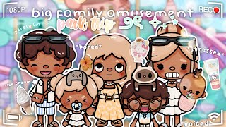 BIG FAMILY amusement park trip 🧷🌞🌷 ࿔‧ ֶָ֢˚˖ DISASTER  VOICED ⭐️📢  Toca Boca Roleplay [upl. by Elinor122]