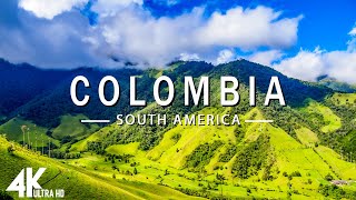 FLYING OVER COLOMBIA 4K UHD  Relaxing Music Along With Beautiful Nature Videos  4K Video UltraHD [upl. by Enidan]