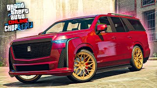 TUNANDO O NOVO CARRO CAVALCADE XL DO GTA 5 ONLINE DLC THE CHOP SHOP [upl. by Gautier928]