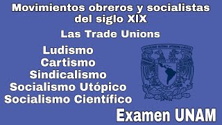 Movimientos obreros ludismo cartismo y sindicalismo  ¿Qué es el ludismo  Preguntas examen UNAM [upl. by Placidia]