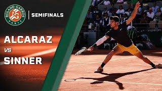 French Open semifinals Carlos Alcaraz outlasts Jannik Sinner  NBC Sports [upl. by Latisha]