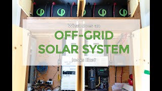 What does an offgrid solar system looks like  Autonomous solar system Offgrid cottage [upl. by Odrareve]