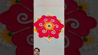 Easy rangoli designs for beginners rangoli diwalirangolidesigns [upl. by Yanrahs958]