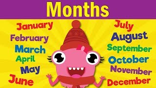 Months of the Year Song  Learn the 12 Months  Kindergarten Preschool amp ESL  Fun Kids English [upl. by Rachel499]