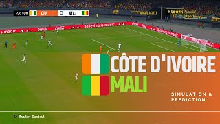 Côte dIvoire vs Mali Highlights  CAF Africa Cup of Nations 2023 • Simulation amp Prediction [upl. by Anelahs]