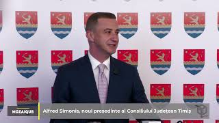 Alfred Simonis noul președinte al Consiliului Județean Timiș  MozaiQub [upl. by Aitselec]