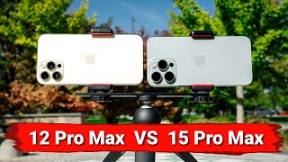 iPhone 15 Pro Max vs 12 Pro Max Camera Video Test [upl. by Neerahs]