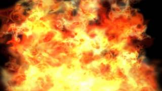 Big Fire 10 Black background ANIMATION FREE FOOTAGE HD [upl. by Ochs711]