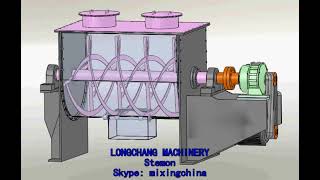 Video of Horizontal Ribbon MixerBlender Machine [upl. by Ayikaz427]