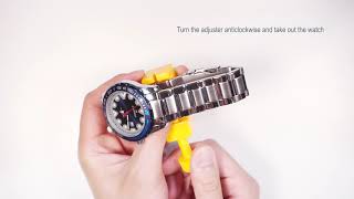 How to adjust your watchband and resize the watch strap [upl. by Boffa]