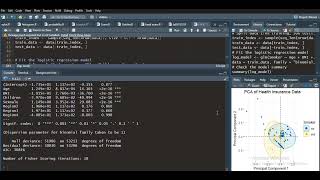 12 MachineLearning Logistic Regression Bayesian Ridge Regression PCA with PostHoc Analysis in R [upl. by Silado]