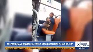 Hombre realiza actos obscenos en SITP [upl. by Aihsyn213]