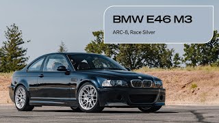 E46 M3 on Apex ARC8 Flow Formed Wheels [upl. by Dnalyaw]