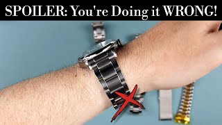 🛠 How to CORRECTLY Size ALL Metal Watch Bracelets Without Causing Damage  Get A PERFECT Custom Fit [upl. by Brookes]