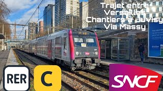 SNCFRER C Z5600 50T VICK Trajet entre Versailles Chantiers a Juvisy Via Massy [upl. by Yarw]