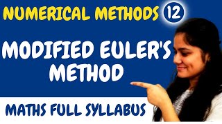 Introduction to Modified Eulers MethodNumerical MethodsDream Maths [upl. by Rutra]