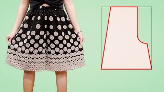 How to make a short culottes trousers  DIY shorts skirt pants short Palazzo pants [upl. by Anirehc]