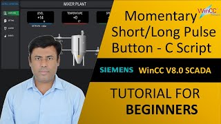 WinCC v80 How to Create a Momentary Button Using C Script  Step by Step Beginners Tutorial [upl. by Adlare]