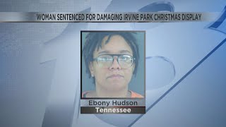 Woman sentenced in Irvine Park Christmas display damage case [upl. by Ainattirb167]