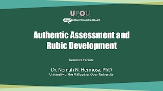 Authentic Assessment amp Rubric Development [upl. by Dart673]