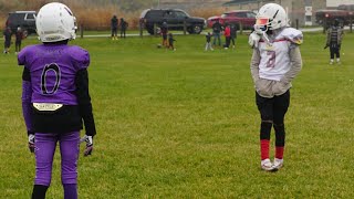 Desmond Keyes 0 NE United 11U turkey bowl highlights [upl. by Galang900]