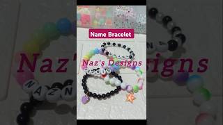 Name Bracelet making  Beads Bracelet shorts shortstrending shortsfeed [upl. by Akemit477]