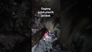 dari Plastik polibek di sulap gagang golok [upl. by Rizan]