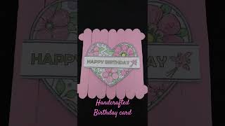 Handcrafted Birthday Card birthday birthdaycard papercraft craft handmade craftideas crafts [upl. by Nita]