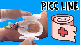 PICC Line Dressing Changes  My Experience [upl. by Latimer]