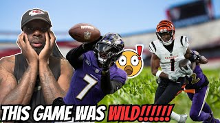 CHIEFS FAN REACTS TO Cincinnati Bengals vs Baltimore Ravens Game Highlights [upl. by Rihana]