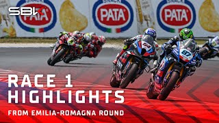 HIGHLIGHTS from Race 1 at Misano 🔥  2024 EmiliaRomagnaWorldSBK 🇮🇹 [upl. by Htenaj]