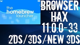 How To HomeBrew Your 2DS 3DS and New 3DS XL On 110  BrowserHax Tutorial [upl. by Levy]