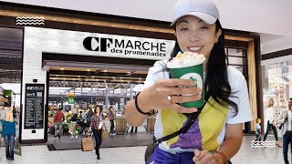 蒙特利尔南岸最好逛的网红打卡地 CF Marché des Promenades  龙虾热狗熏肉汉堡抹茶冰淇淋创意咖啡网红植物馆应有尽有！ [upl. by Tremain]