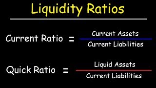 Liquidity Ratios  Current Ratio and Quick Ratio Acid Test Ratio [upl. by Ardnahcal752]