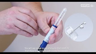 Priming pen needle video [upl. by Eeryt]