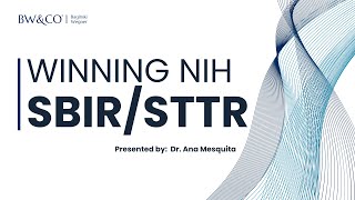 Winning NIH SBIRSTTR w Dr Ana Mesquita [upl. by Merrili]