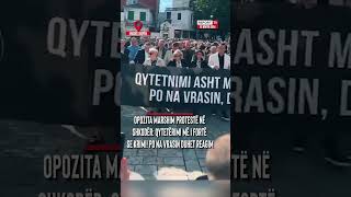 Opozita marshim proteste në Shkodër Qytetërimi asht ma i fortë se krimi Po na vrasin duhet reagim [upl. by Cheyne889]