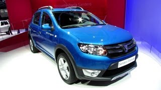 2013 Dacia Sandero Stepway  World Pemiere  Exterior Walkaround  2012 Paris Auto Show [upl. by Ycul]