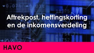 Aftrekpost heffingskorting en de inkomensverdeling  Economie voor havo  Jong amp Oud [upl. by Swain]