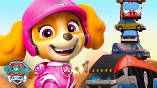 PAW Patrol Skye Makes a Monster Truck Rescue amp Saves RoboDog w Roxi amp Chase  Shimmer and Shine [upl. by Say]