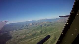 B17 Waist gunner position over Utah Wyoming in flight 2 [upl. by Ettesoj]