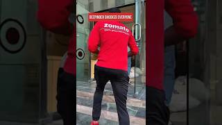 Zomato depender goyal delivery food video 😋shorts [upl. by Isiahi]