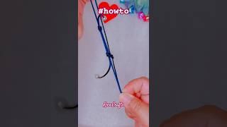 Sliding knots for necklace diy giftideas macramediy tutorial diyjewelry crafts knot shorts [upl. by Moclam]