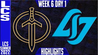 GG vs CLG Highlights  LCS Summer 2022 W6D1  Golden Guardians vs Counter Logic Gaming [upl. by Roscoe102]