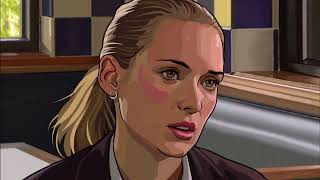 A Scanner Darkly  Gods MO  Audrey Diner Scene [upl. by Ecerahc23]