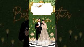 Indian Wedding Invitation Video  Caricature Wedding Invite  Engagement Invitation  EInvite [upl. by Atinoj]