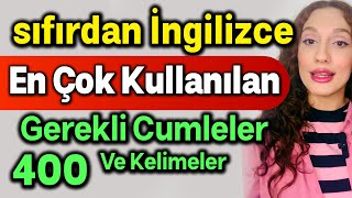 Sıfırdan İngilizce Öğreniyorum 400 Gerekli Cümleler ve Kelimeler günlük hayatta [upl. by Otrebcire398]